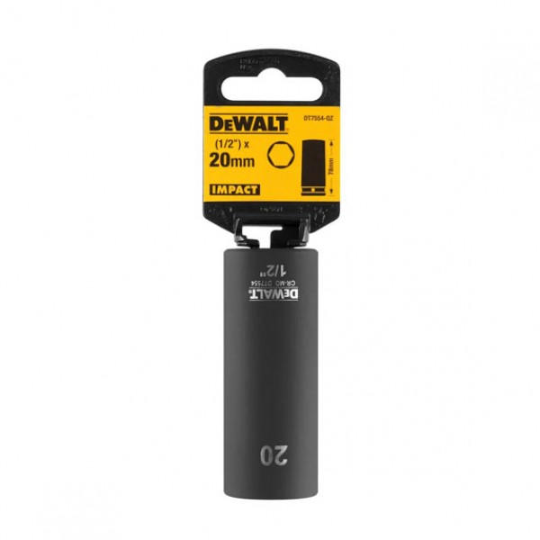 Головка торцева ударна довга IMPACT DeWALT DT7554