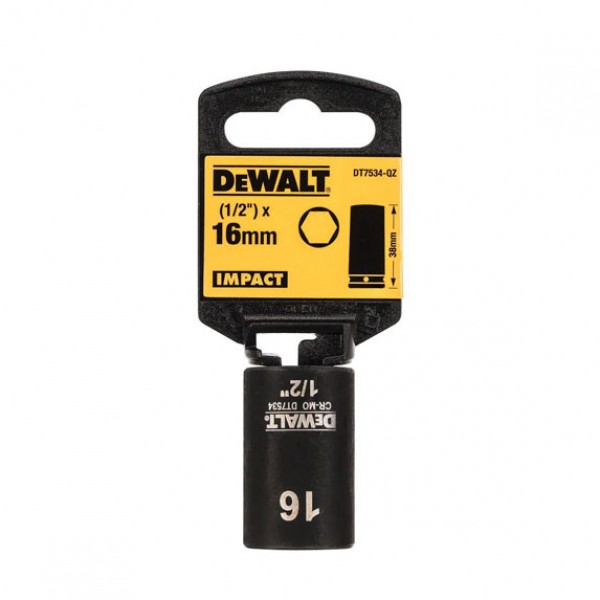 Головка торцева ударна коротка IMPACT DeWALT DT7534