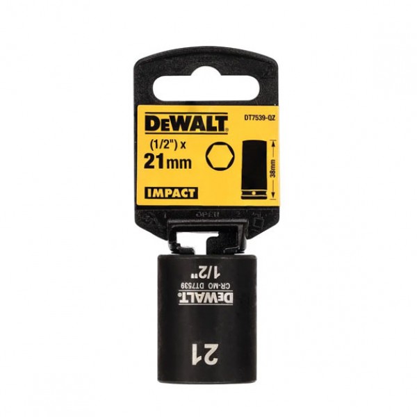 Головка торцева ударна коротка IMPACT DeWALT DT7539