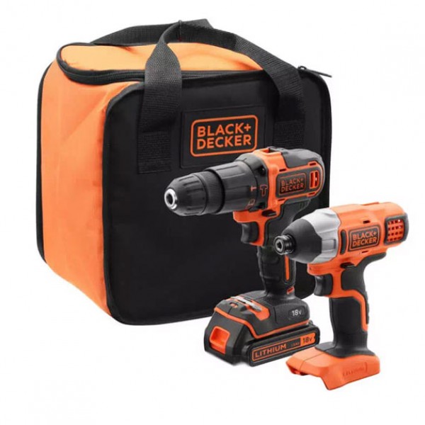 Набір з двох інструментів BLACK + DECKER BCK21S1S