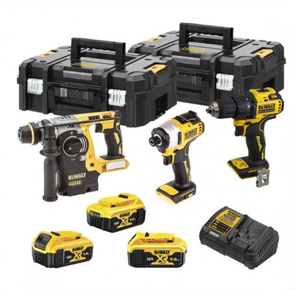 Набір з трьох інструментів бесщеточний DeWALT DCK377P3T