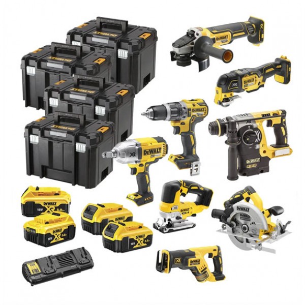 Набір з восьми інструментів акумуляторних DeWALT DCK865P4T