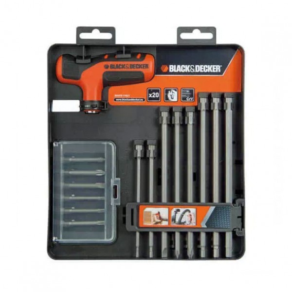 Набір вставок з 20-ти предметів BLACK + DECKER BDHT0-71627