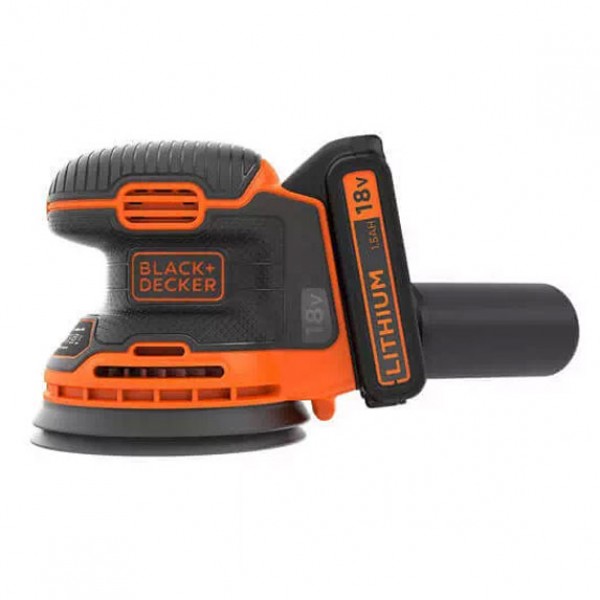 Шліфмашина ексцентрикова акумуляторна BLACK + DECKER BDCROS18