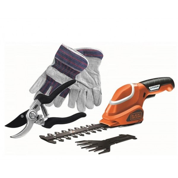 Кусторез-ножницы аккумуляторные BLACK+DECKER GSL700KIT