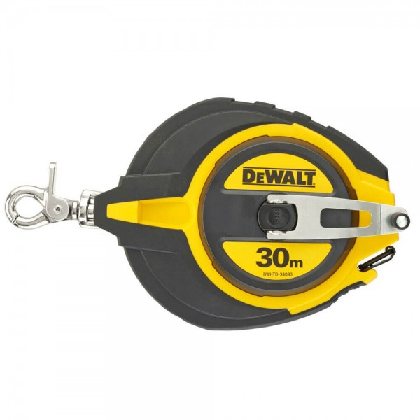 Рулетка вимірювальна DeWALT STEEL, 30 м х 10мм, прогумований литий корпус (DWHT0-34093)
