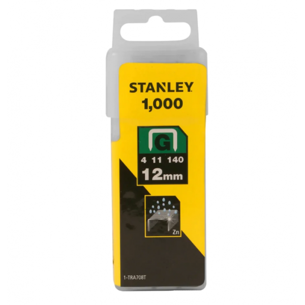 Скоби Stanley тип G 12мм, для степлера Heavy Duty (1-TRA708T)
