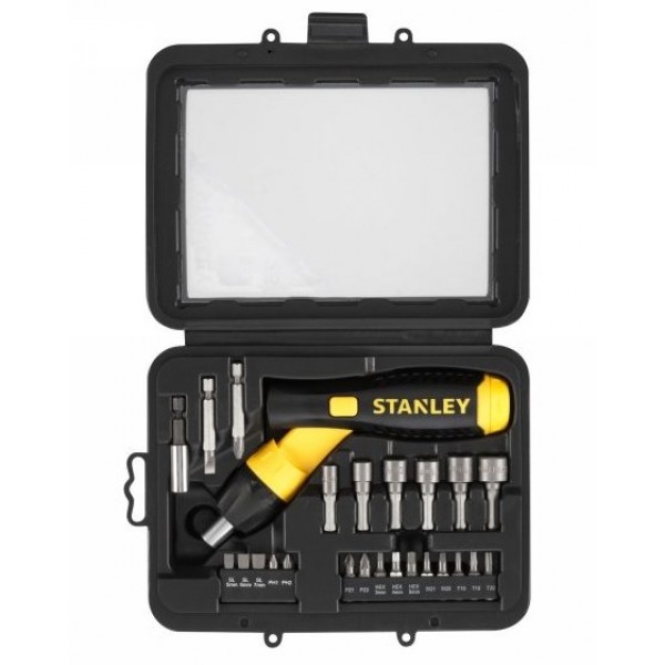 Отвертка-набор Stanley Pistol Grip Ratchet (0-63-022)