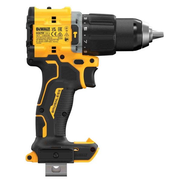 Дрель-шуруповерт аккумуляторная безщеточная ударная DeWALT DCD799NT