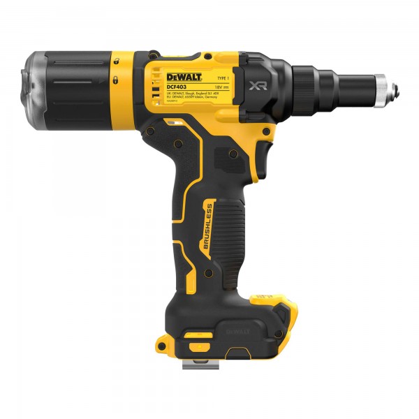 Заклепочник DeWALT безщітковий DCF403NT 18В XR Li-Ion