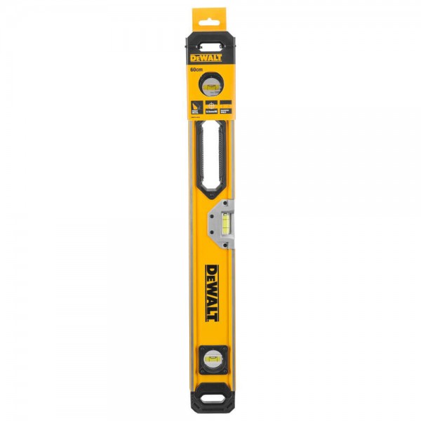 Рівень DeWALT BOX BEAM LEVELS, алюмінієвий, 3 капсули, 600мм (DWHT0-43224)