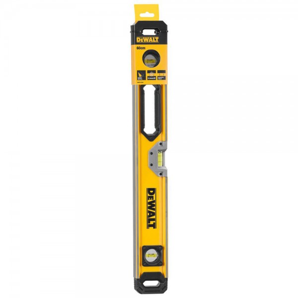 Рівень DeWALT BOX BEAM LEVELS, алюмінієвий, 3 капсули, 600мм (DWHT0-43224)