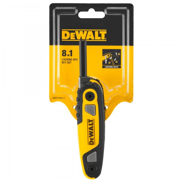Набор шестигранных ключей DeWALT, HEX, метрических (DWHT0-70263)
