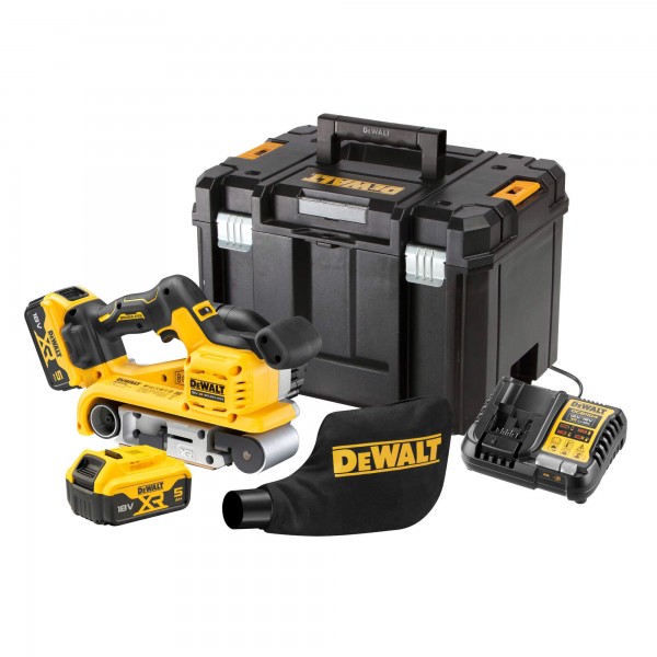 Шліфмашина стрічкова DeWALT безщіткова DCW220P2 XR Li-Ion 18В