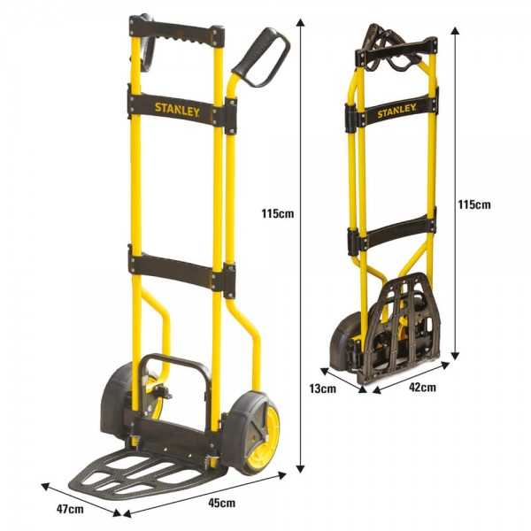 Візок вантажний складний Stanley 270кг, платформа 33,3х30,7см (SXWTD-FT591)