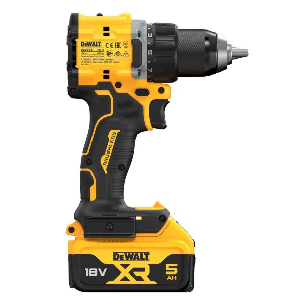 Дрель-шуруповерт аккумуляторная бесщеточная DeWALT DCD794P2T