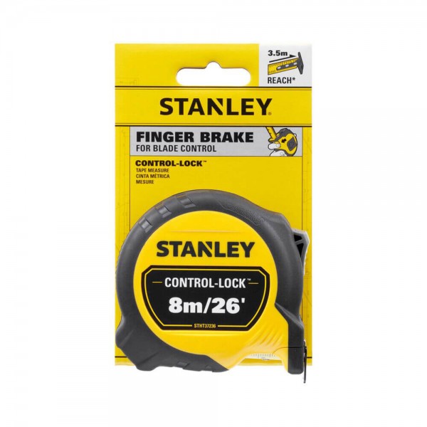 Рулетка вимірювальна комбінована Stanley CONTROL-LOCK 8м/26"х25мм (STHT37236-5)