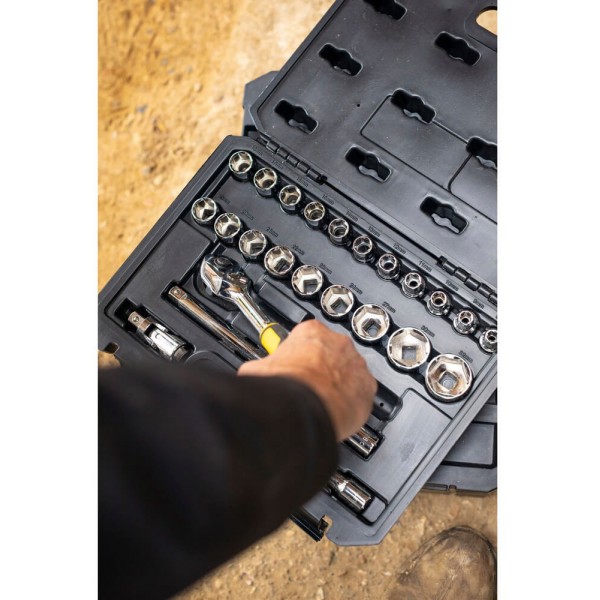 Набір голівок торцевих 1/2" Stanley, 24 предмети (STMT82830-1)