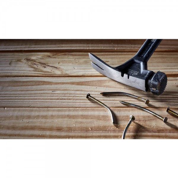 Молоток DeWALT RIP-CLAW, вага 624г, з прямим цвяходером, 405мм, фрезерований бойок (DWHT51005-0)