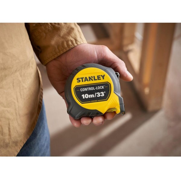 Рулетка вимірювальна комбінована Stanley CONTROL-LOCK 10м/33"х25мм (STHT37237-5)