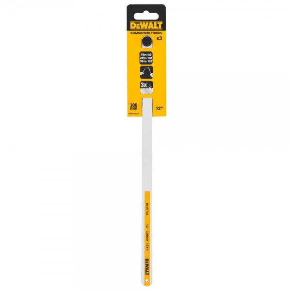 Набір полотен по металу DeWALT 300мм, 3 шт (32TPI, 24TPI, 18TPI) (DWHT0-20558)