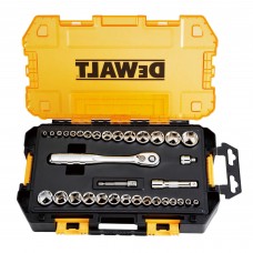 Набір головок DeWALT, 1/4, 3/8, 34 предмети (DWMT45034-0)