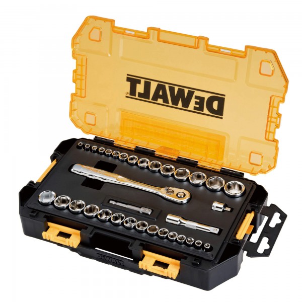 Набір головок DeWALT, 1/4, 3/8, 34 предмети (DWMT45034-0)