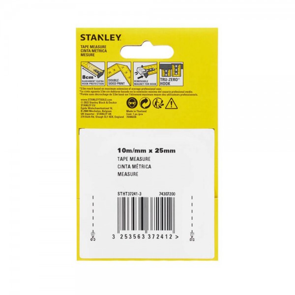 Рулетка вимірювальна комбінована Stanley CONTROL-LOCK 10мх25мм (STHT37241-3)