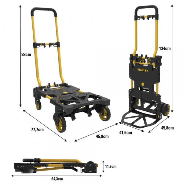 Візок вантажний розкладний Stanley 70/137кг (SXWT-FT585)