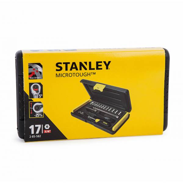 Набір інструментів 1/4" 17 од. MicroTough (уп.1) Stanley 2-85-582