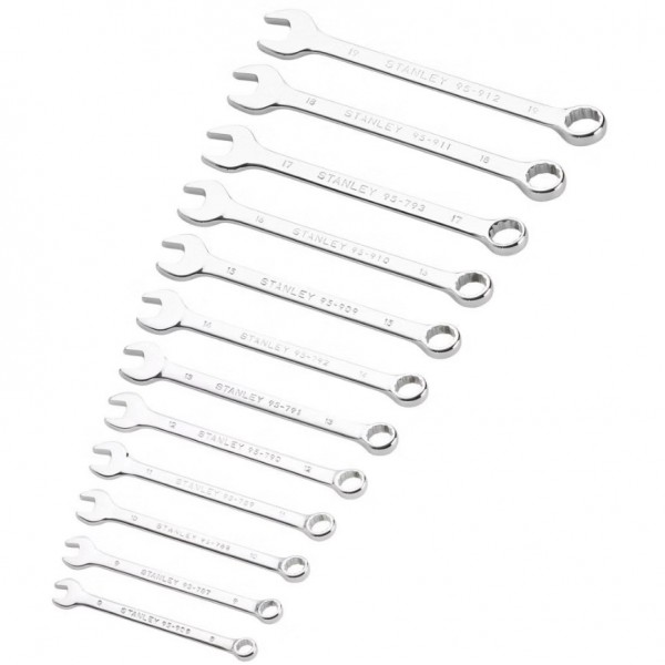 Набір ключів гайкових комбінованих Stanley 12 шт (STMT82843-0)
