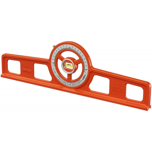 Рівень Stanley 50 см Antichoc Gradient Level з транспортиром (1-42-262)