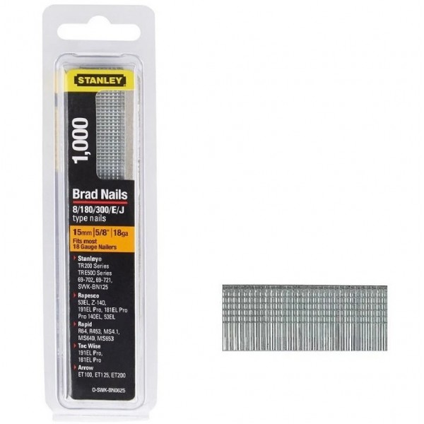 Цвяхи для степлера 12 мм (1000 шт) (тип 8/300/E/J) Stanley 0-SWK-BN050