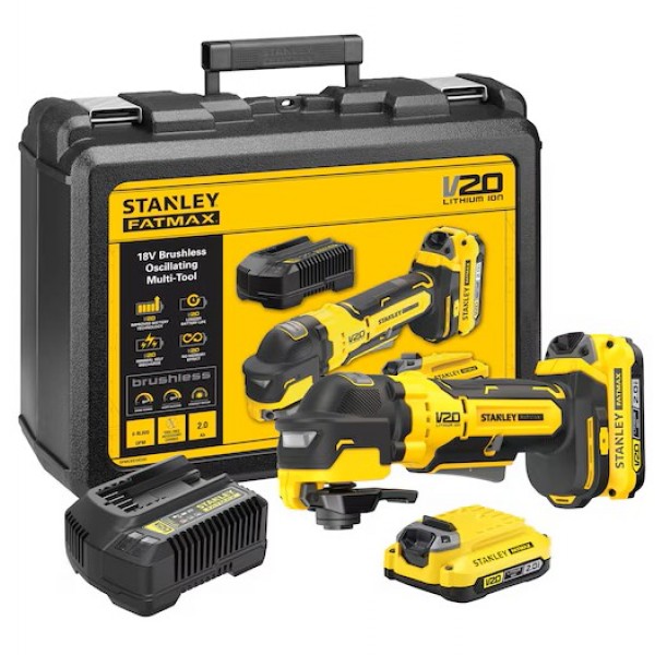 Багатофункціональний інструмент акумуляторний безщітковий Stanley FatMax SFMCE510D2K