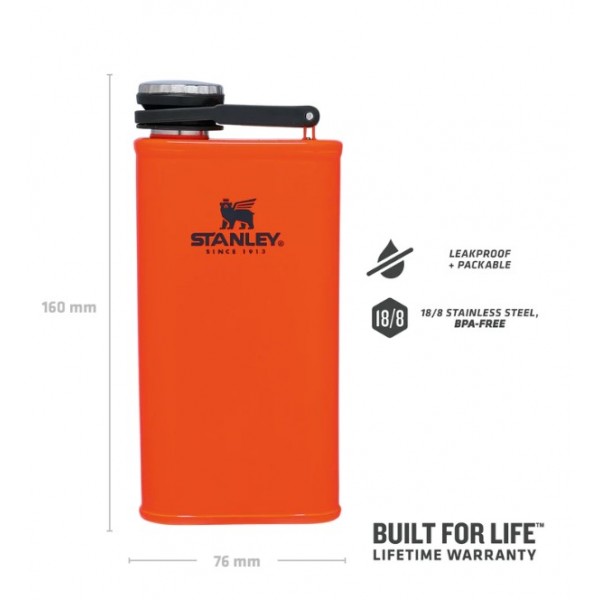 Фляга Stanley Classic Blaze Orange 0.23 л (6939236405577)