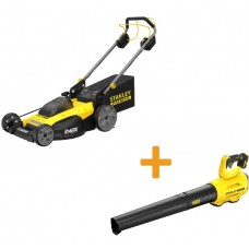 Газонокосилка аккумуляторная бесщеточная Stanley FatMax SFMCMWS251M+SFMCBL7M1