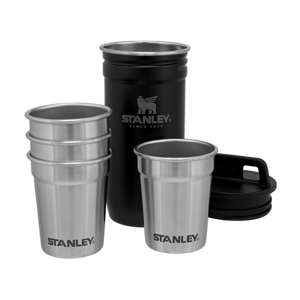 Набір Stanley Adventure Combo Matte Black футляр і 4 чарки (6939236348379)