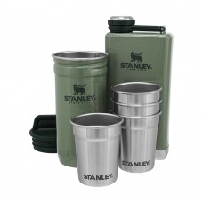 Набір Stanley Adventure Hammertone Green 2 фляги і 4 чарки (6939236348423)