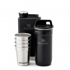 Набір Stanley Adventure Matte Black 2 фляги і 4 чарки (6939236348430)