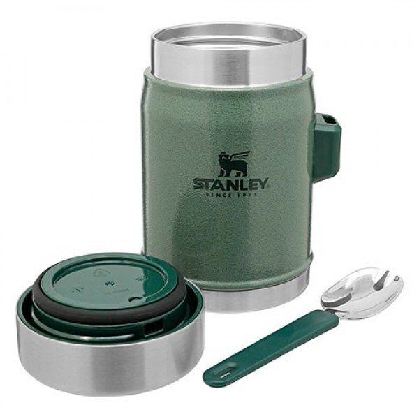 Термос харчовий Stanley Classic Legendary Hammertone Green 0.4 л (6939236373203)