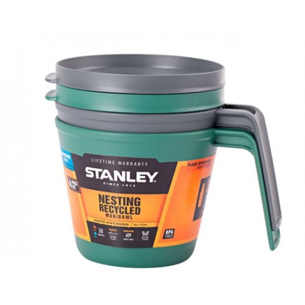 Термокухоль Stanley eCycle Adventure Green 2 шт 0.47 Л (4823082708215)