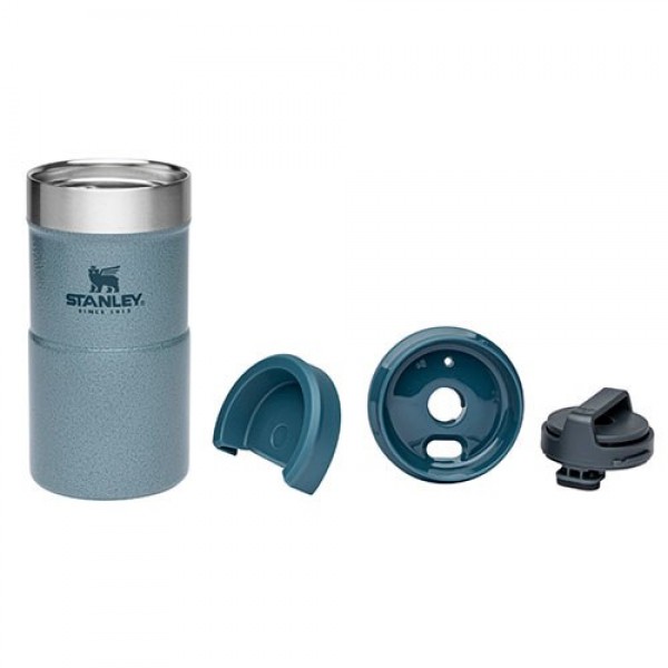 Термокухоль Stanley Classic Never Leak Hammertone Ice 0.25 л (6939236383004)