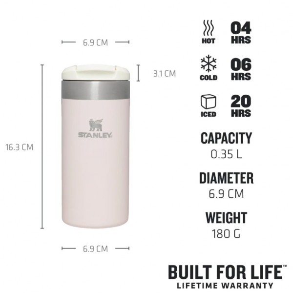 Термокухоль Stanley AeroLight Transit Rose Quartz Metallic 0.35 л (1210001904057)