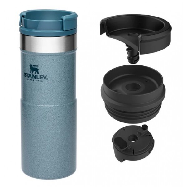 Термокухоль Stanley Classic Never Leak Hammertone Ice 0.35 л (6939236382953)