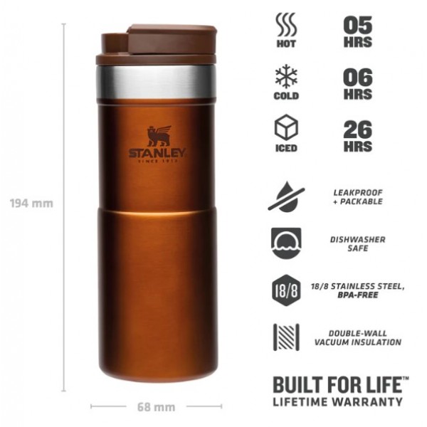 Термокухоль Stanley Classic Never Leak Maple 0.35 л (6939236382960)