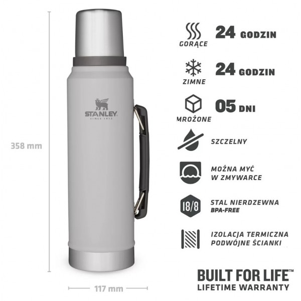 Термос Stanley Legendary Classic Ash 1л (10-08266-060)