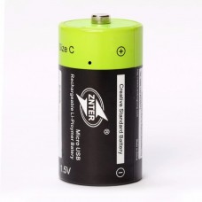 Акумуляторна батарейка ZNTER С 1,5V 3000 mAh заряд від micro USB